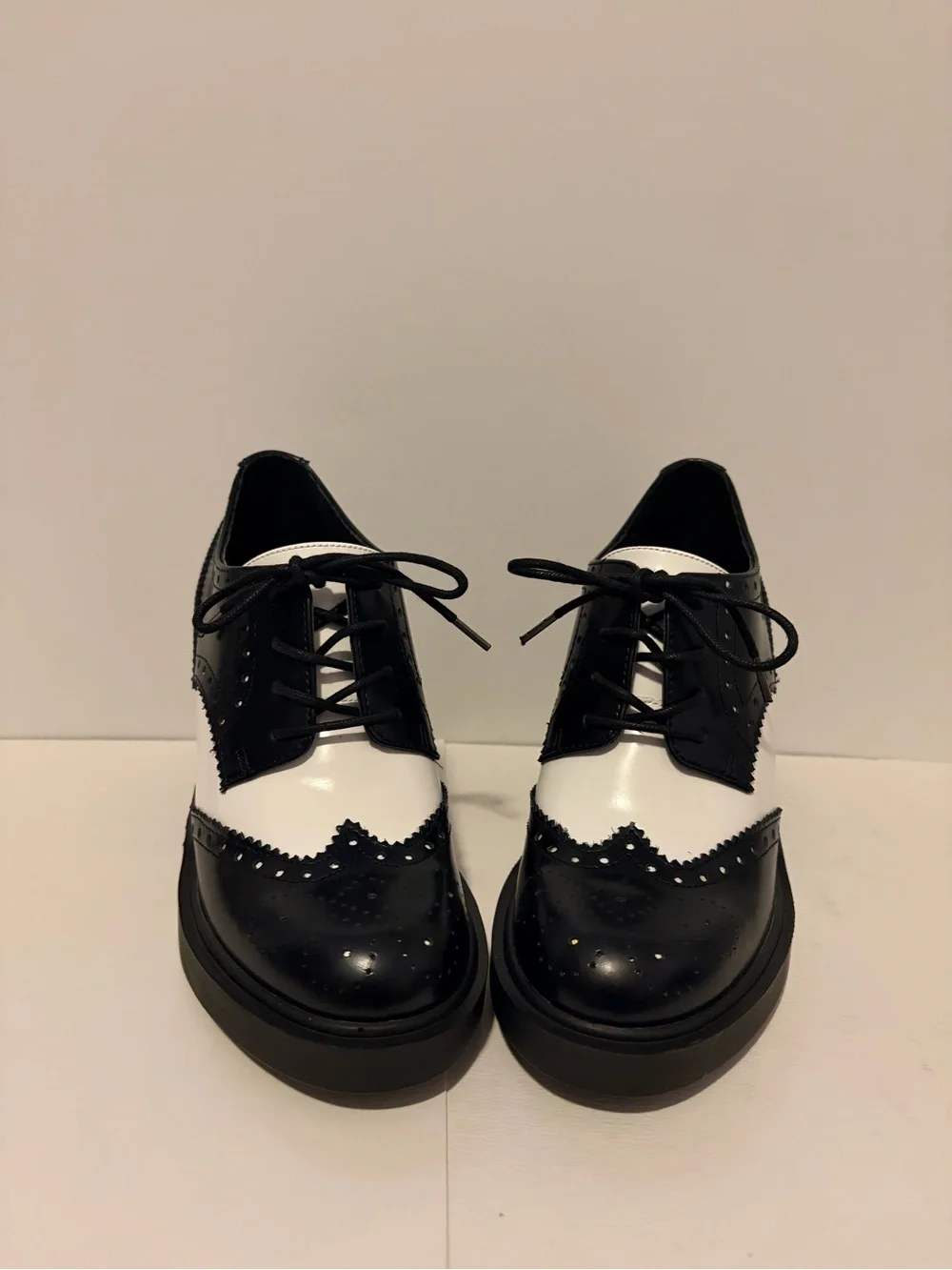 Steve Madden Tuxedo Brogue Platform Oxfords